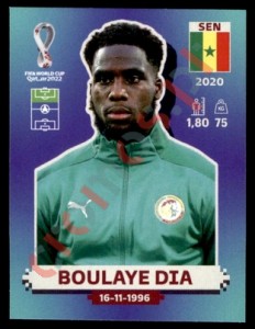 SEN16 Boulaye Dia – FIFA World Cup Qatar 2022 Panini