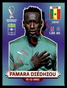 SEN17 Famara Diédhiou – FIFA World Cup Qatar 2022 Panini
