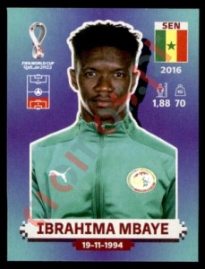 SEN9 Ibrahima Mbaye – FIFA World Cup Qatar 2022 Panini