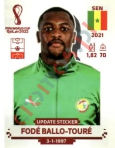 SEN9x Fodé Ballo-Touré – FIFA World Cup Qatar 2022 Panini