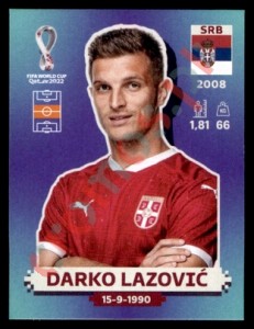 SRB11 Darko Lazović – FIFA World Cup Qatar 2022 Panini