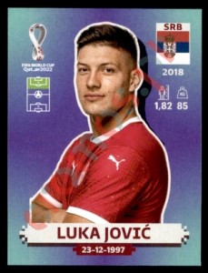 SRB17 Luka Jović – FIFA World Cup Qatar 2022 Panini