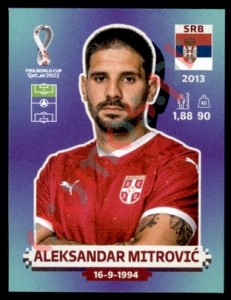 SRB18 Aleksandar Mitrović – FIFA World Cup Qatar 2022 Panini