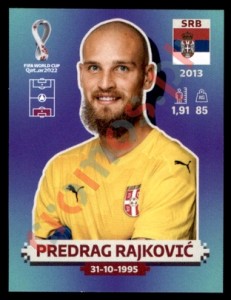 SRB3 Predrag Rajković – FIFA World Cup Qatar 2022 Panini