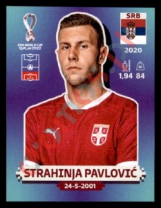 SRB6 Strahinja Pavlović – FIFA World Cup Qatar 2022 Panini
