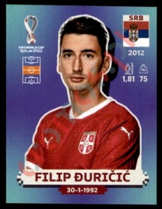 SRB8 Filip Đuričić – FIFA World Cup Qatar 2022 Panini
