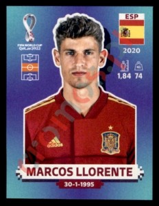ESP12 Marcos Llorente – FIFA World Cup Qatar 2022 Panini