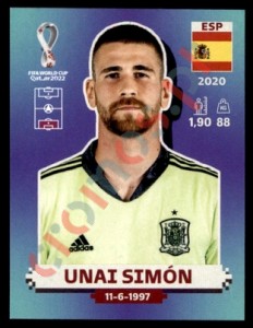ESP3 Unai Simón – FIFA World Cup Qatar 2022 Panini