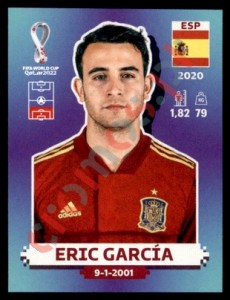 ESP6 Eric García – FIFA World Cup Qatar 2022 Panini