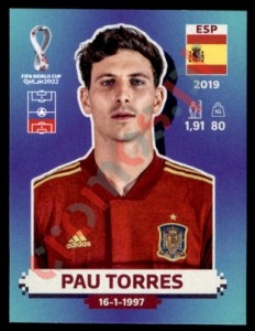 ESP9 Pau Torres – FIFA World Cup Qatar 2022 Panini