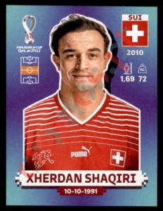 SUI12 Xherdan Shaqiri – FIFA World Cup Qatar 2022 Panini