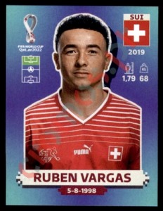 SUI20 Ruben Vargas – FIFA World Cup Qatar 2022 Panini