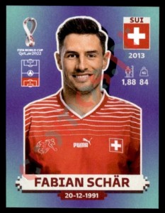 SUI9 Fabian Schär – FIFA World Cup Qatar 2022 Panini