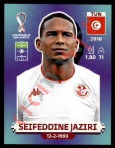 TUN18 Seifeddine Jaziri – FIFA World Cup Qatar 2022 Panini