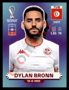TUN5 Dylan Bronn – FIFA World Cup Qatar 2022 Panini