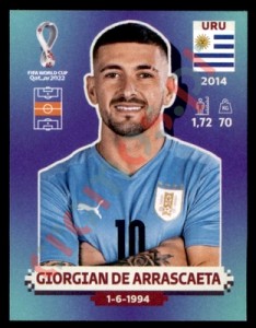 URU12 Giorgian De Arrascaeta – FIFA World Cup Qatar 2022 Panini