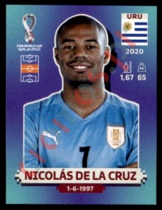 URU13 Nicolás De La Cruz – FIFA World Cup Qatar 2022 Panini