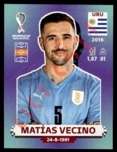 URU16 Matías Vecino – FIFA World Cup Qatar 2022 Panini