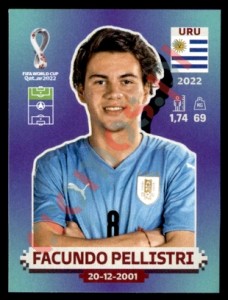 URU19 Facundo Pellistri – FIFA World Cup Qatar 2022 Panini