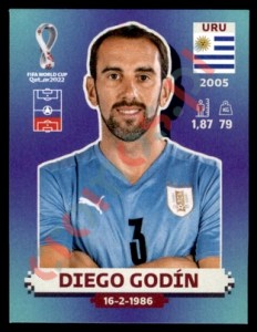 URU8 Diego Godín – FIFA World Cup Qatar 2022 Panini