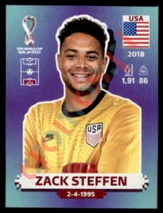 USA4 Zack Steffen – FIFA World Cup Qatar 2022 Panini
