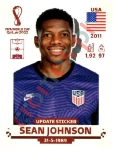 USA4x Sean Johnson – FIFA World Cup Qatar 2022 Panini