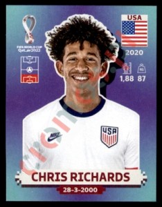USA7 Chris Richards – FIFA World Cup Qatar 2022 Panini