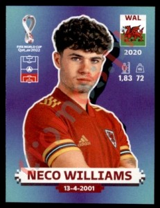 WAL11 Neco Williams – FIFA World Cup Qatar 2022 Panini