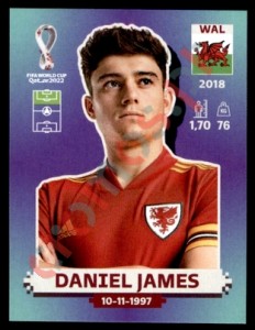 WAL18 Daniel James – FIFA World Cup Qatar 2022 Panini