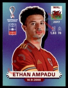 WAL5 Ethan Ampadu – FIFA World Cup Qatar 2022 Panini