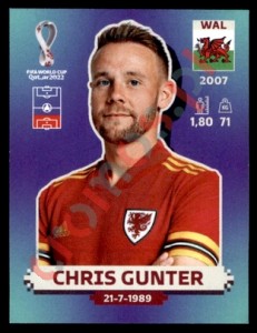 WAL7 Chris Gunter – FIFA World Cup Qatar 2022 Panini