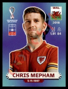 WAL8 Chris Mepham – FIFA World Cup Qatar 2022 Panini
