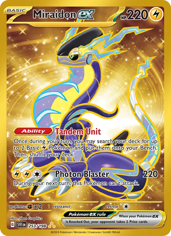 253 Miraidon ex – Scarlet & Violet