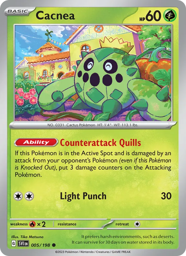 005 Cacnea – Scarlet & Violet