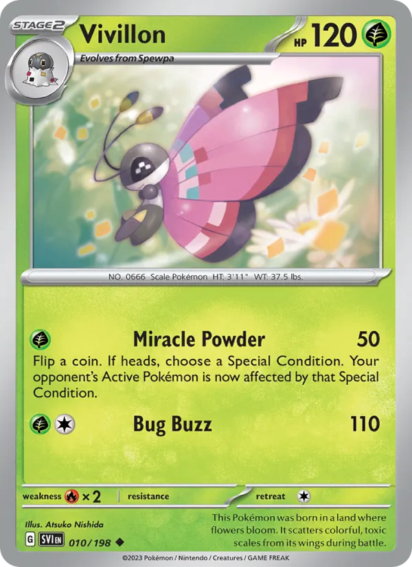 010 Vivillon – Scarlet & Violet