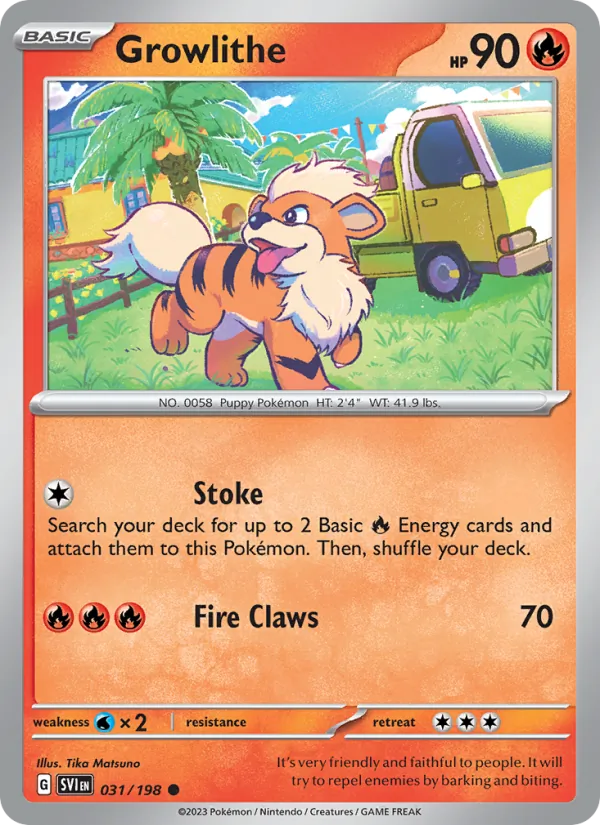031 Growlithe – Scarlet & Violet