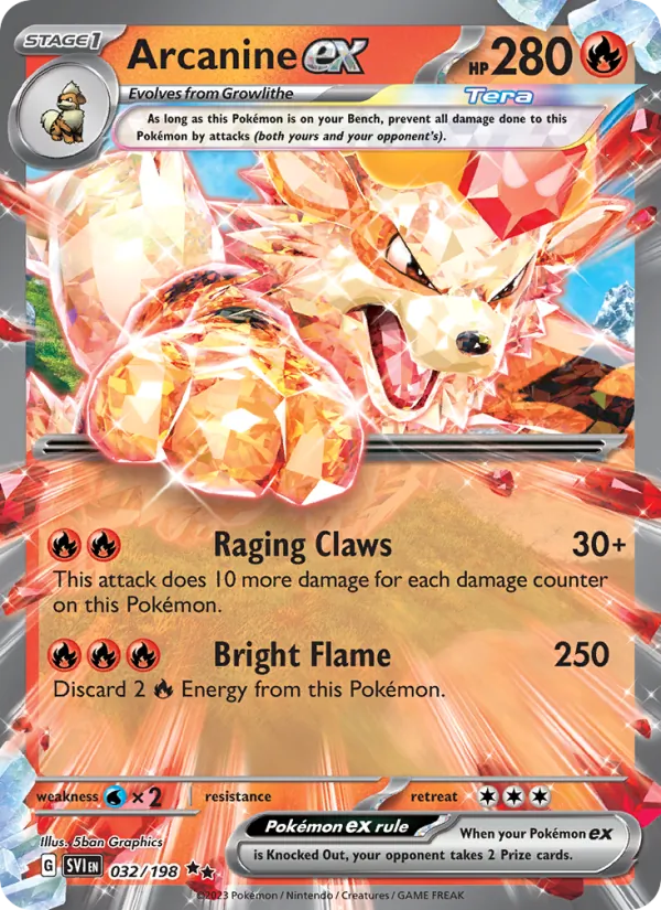 032 Arcanine ex – Scarlet & Violet