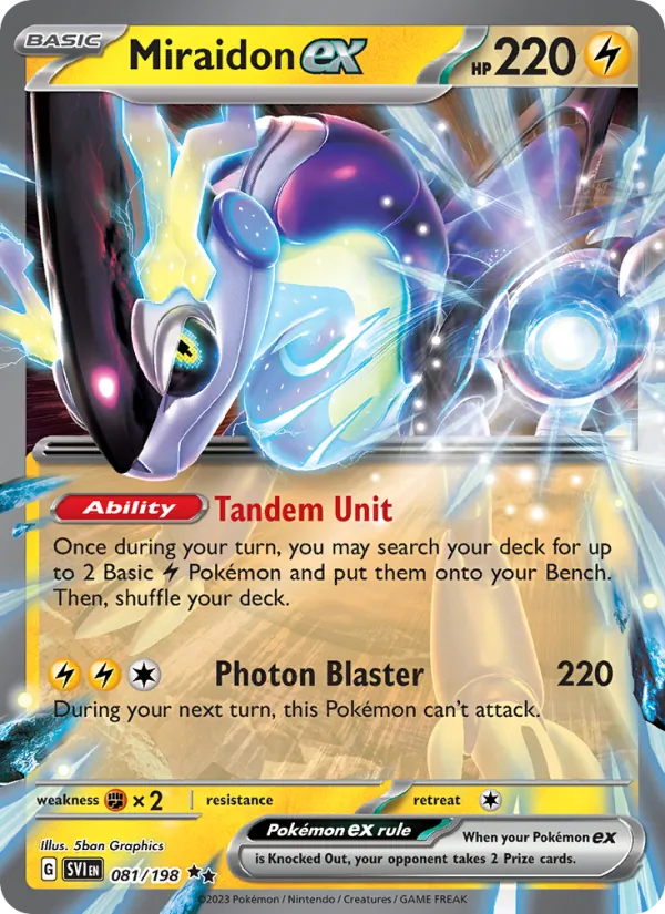 081 Miraidon ex – Scarlet & Violet
