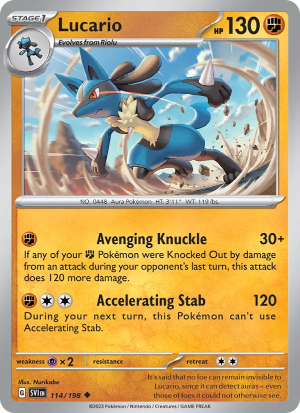 114 Lucario – Scarlet & Violet