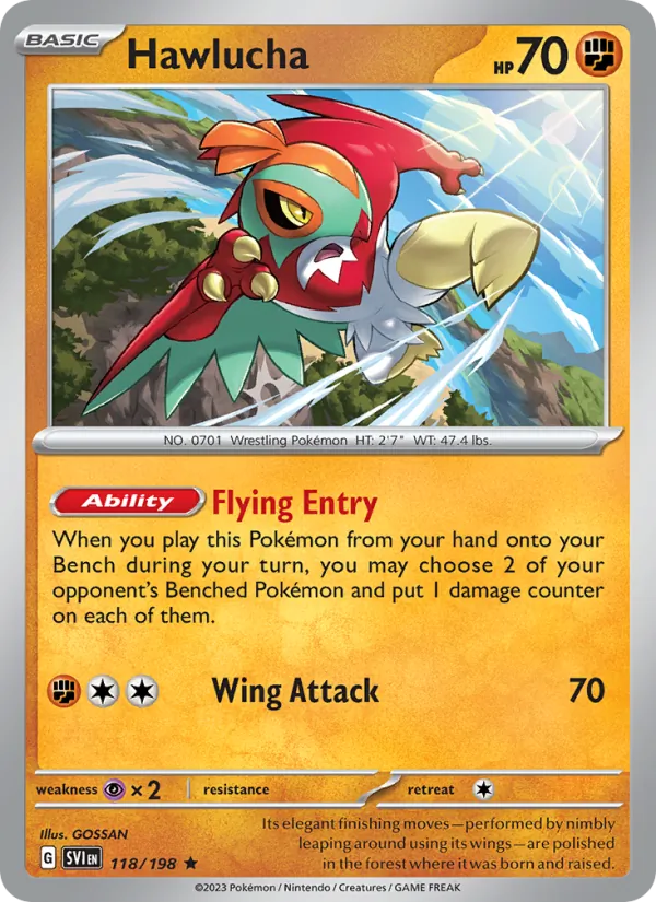 118 Hawlucha – Scarlet & Violet