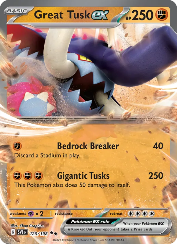 123 Great Tusk ex – Scarlet & Violet