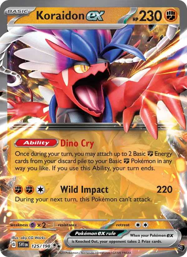125 Koraidon ex – Scarlet & Violet