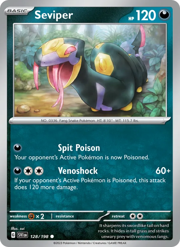 128 Seviper – Scarlet & Violet