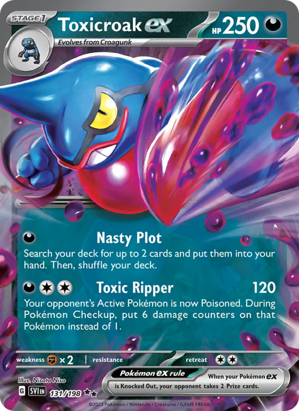 131 Toxicroak ex – Scarlet & Violet