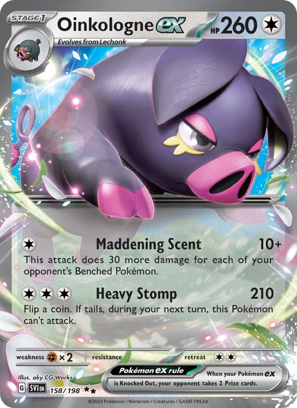 158 Oinkologne ex – Scarlet & Violet