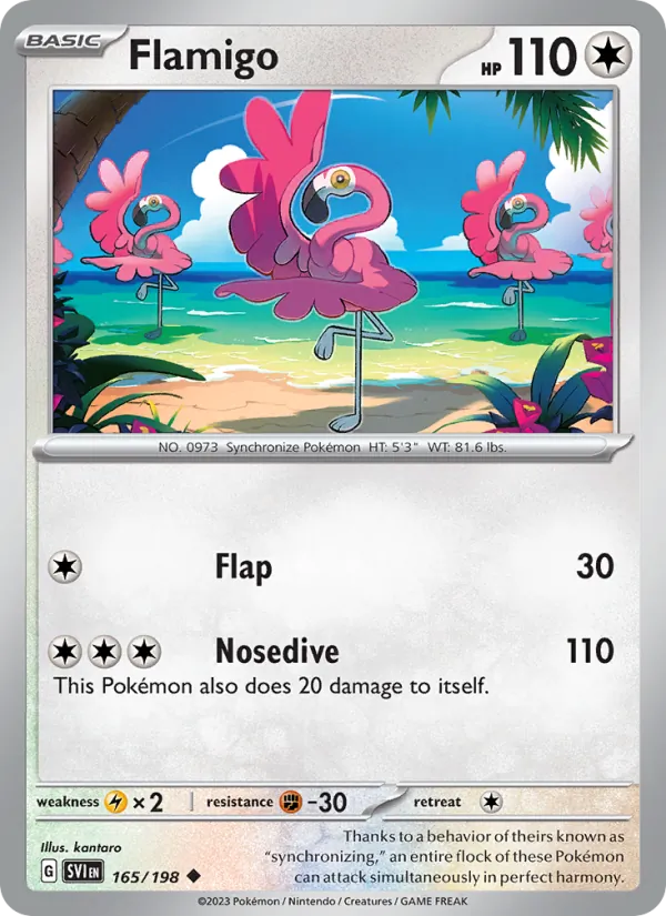 165 Flamigo – Scarlet & Violet