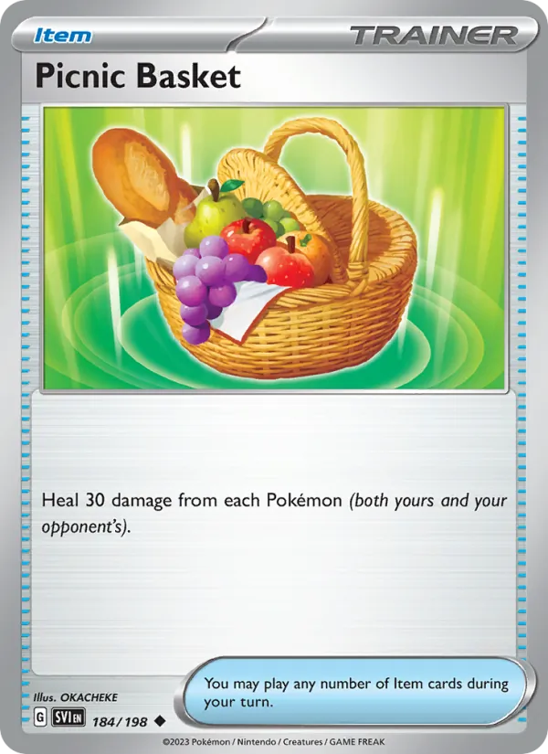 184 Picnic Basket – Scarlet & Violet
