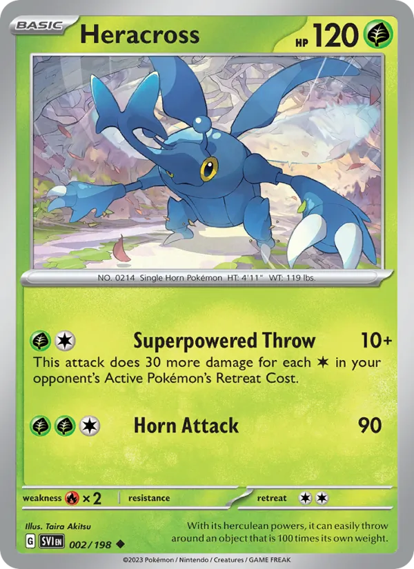 002-RH Heracross – Scarlet & Violet