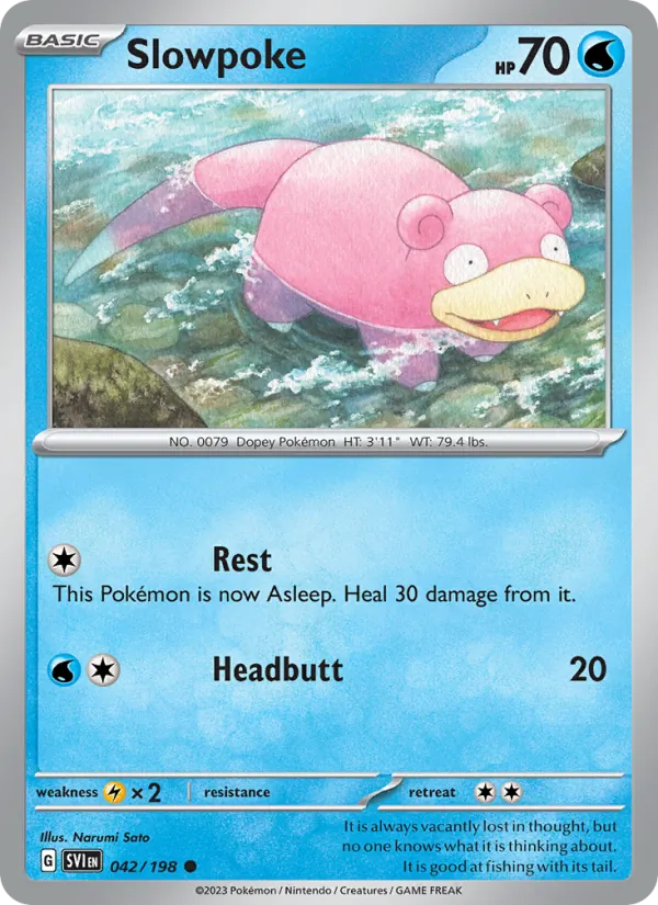 042-RH Slowpoke – Scarlet & Violet