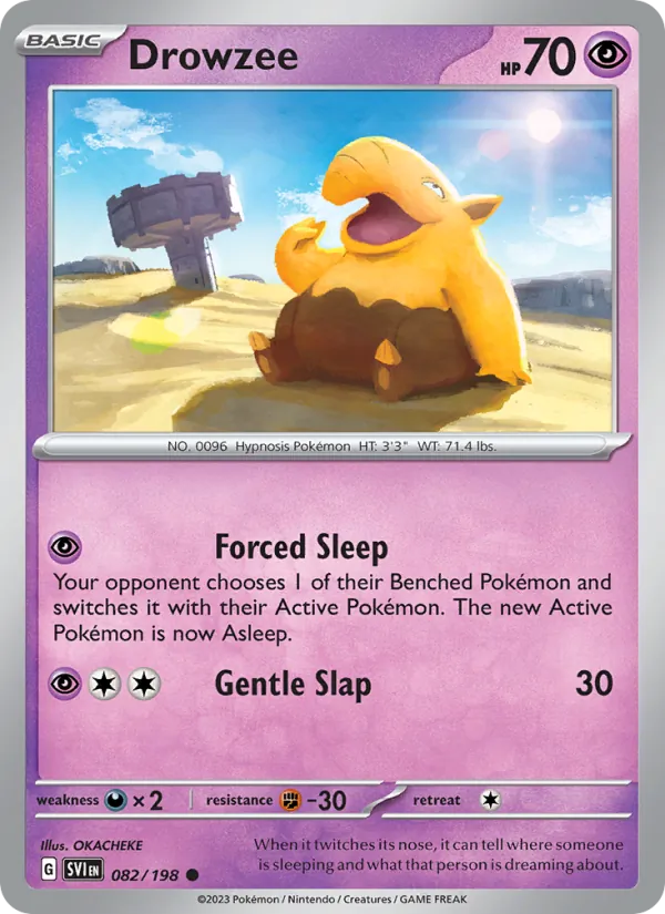 082-RH Drowzee – Scarlet & Violet